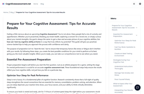 Prepare for Your Cognitive Assessment: Tips for Accurate Results