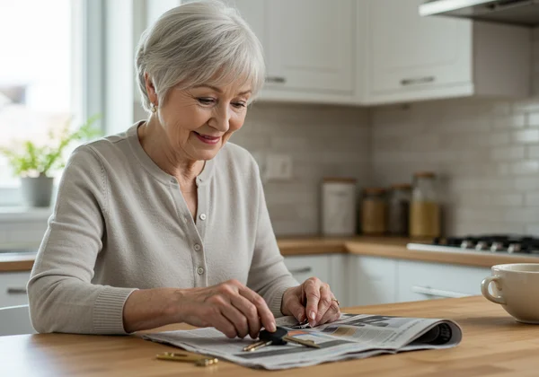 Orang tua tersalah letak kunci seketika, penuaan normal