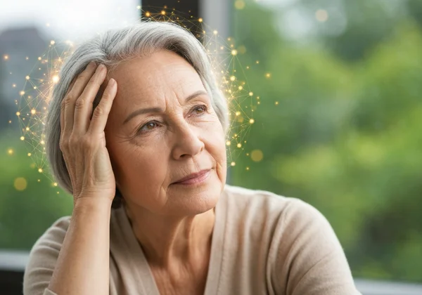 Senior engaged in proactive brain health management