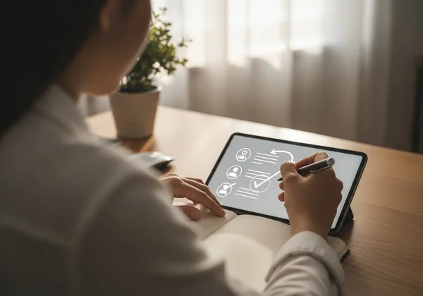 Person completing self assessment form